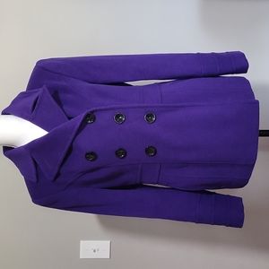 St John's Bay purple pea coat, small